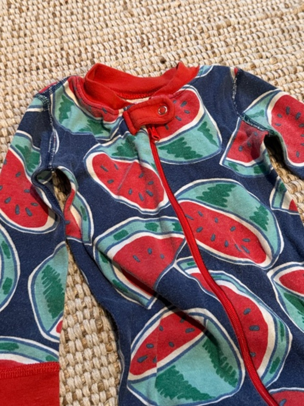 Hanna 🍉 One-Piece Zipper Pajamas